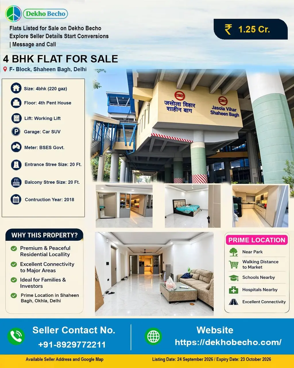 4bhk 220 sqyrd 4th floor pent house