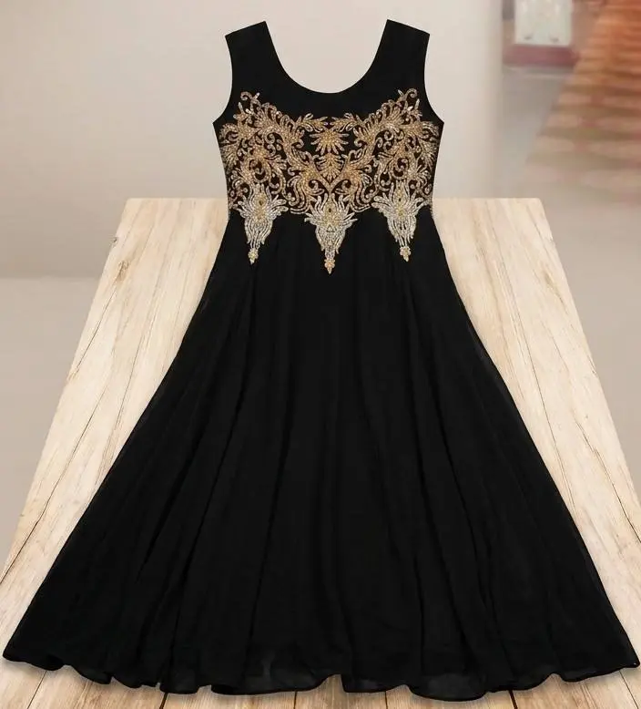 black colour gown